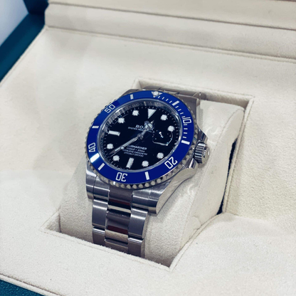 ROLEX SUBMARINER DATE AZUL PLATEADO