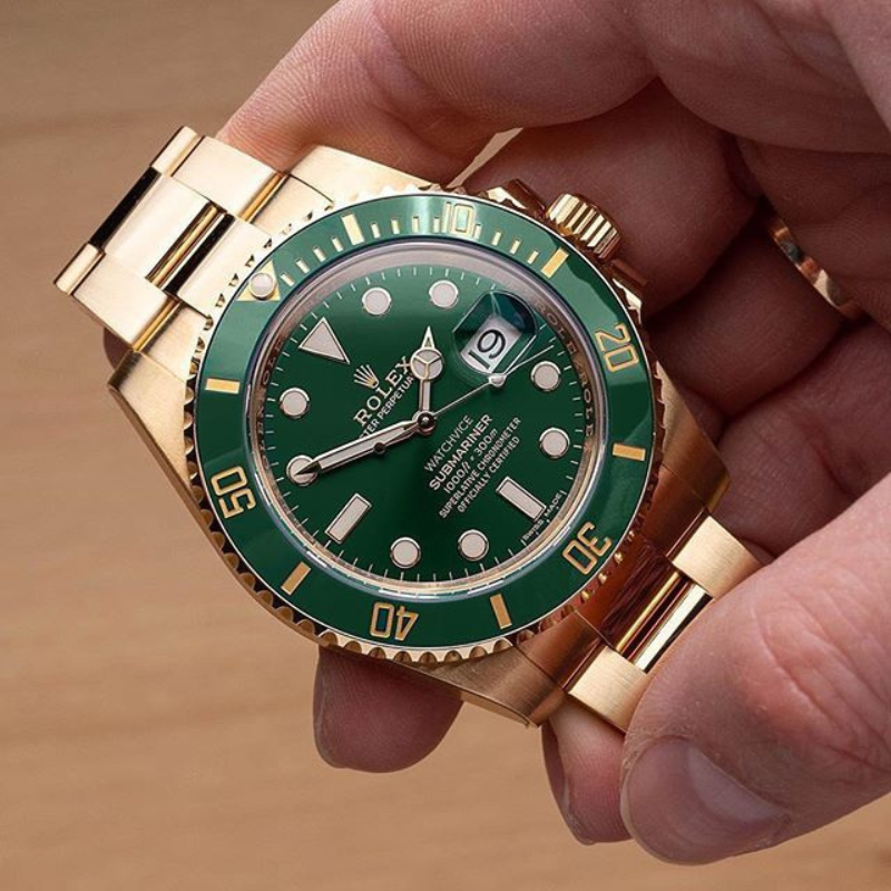 ROLEX SUBMARINER DATE ORO VERDE