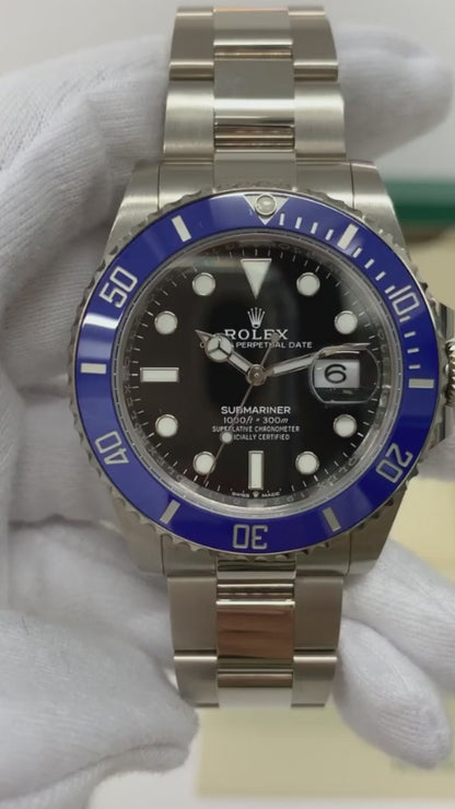 ROLEX SUBMARINER DATE AZUL PLATEADO